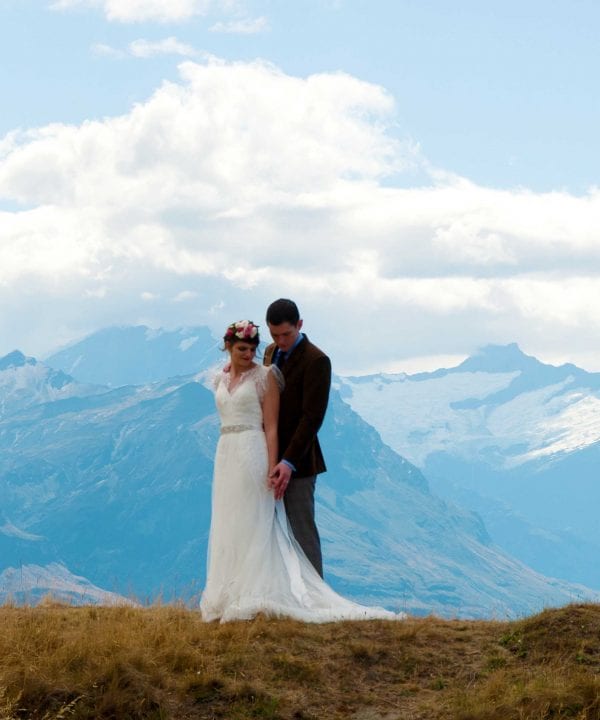 New Zealand Wanaka Heli Wedding