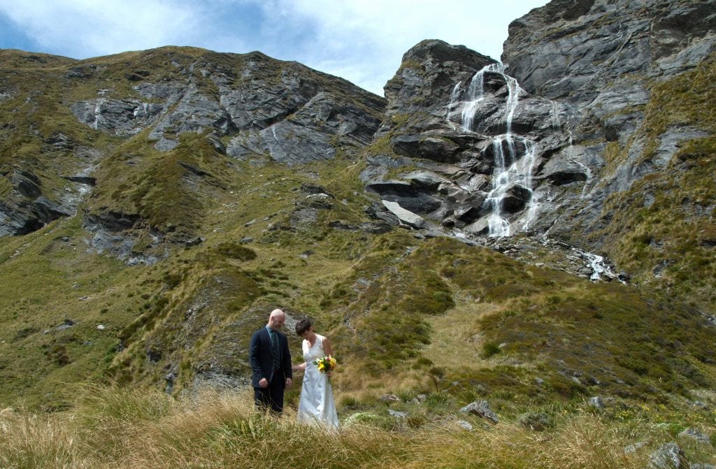 Wanaka Hidden Waterfall Wedding