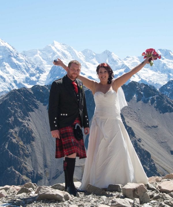 Mountain wedding New Zealand